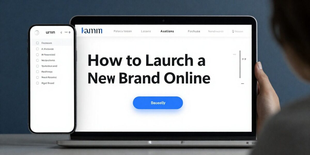 launch brand online strategy