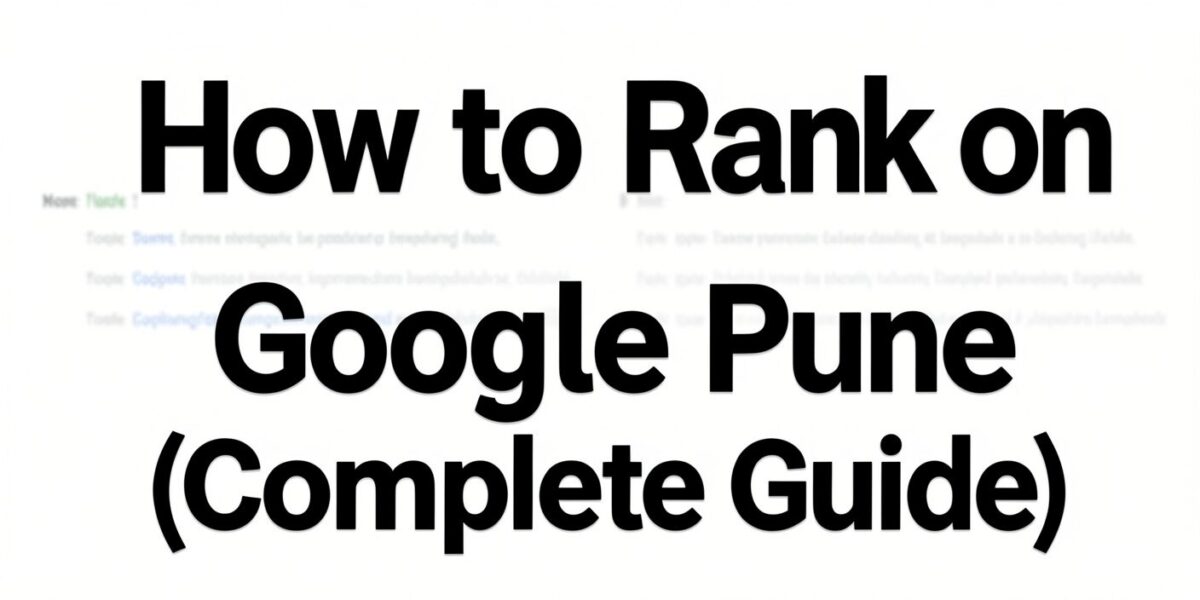 rank on google pune